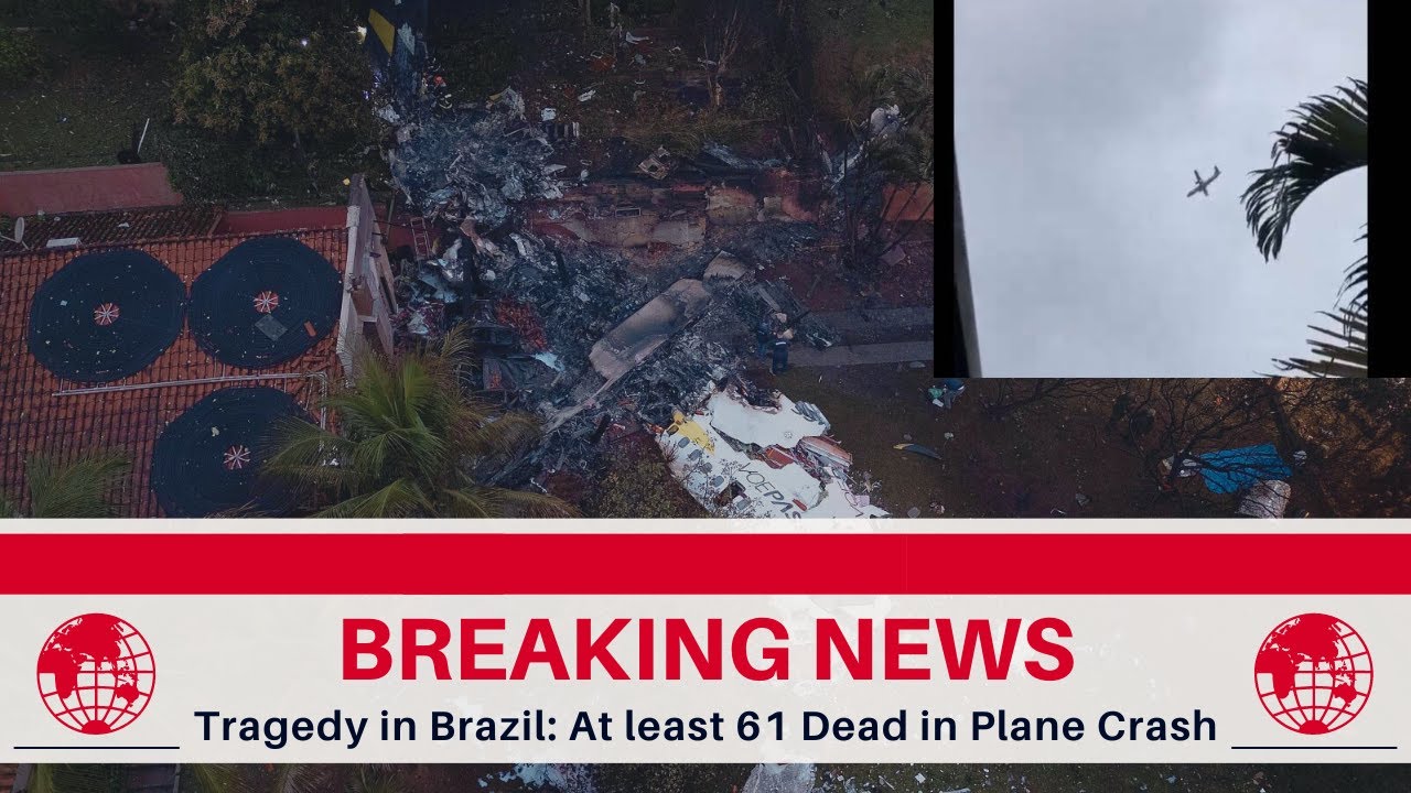Tragic Brazil Plane Crash: At least 61 Dead - YouTube