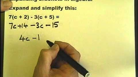 Expanding brackets in algebra. Lesson 12 part 2. Foundation Maths.