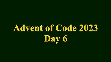 Advent of Code 2023 – Day 6 – Python