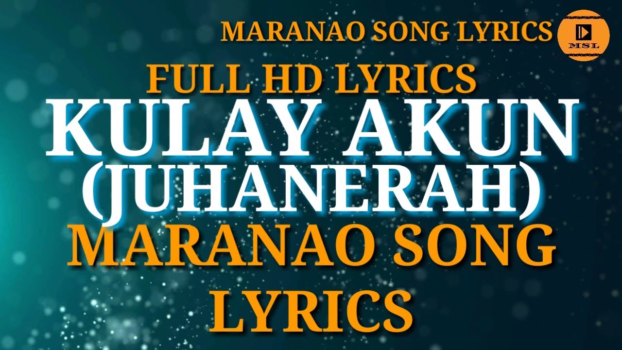 Kulay Akun   Juhanerah  Maranao Song Radio