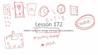 K Lesson 172   represent join change unknown problems