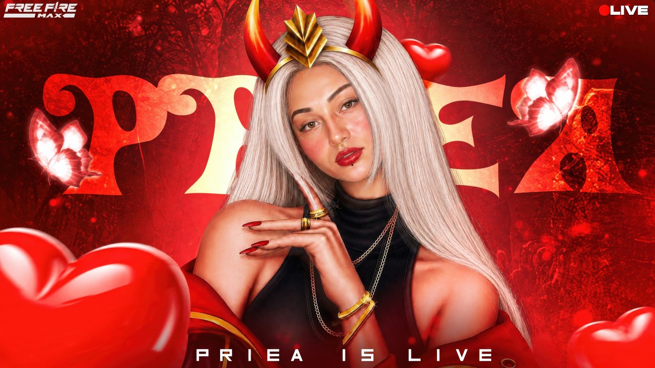 300K SOON PRIEA GAMING IS BACK VS WITH SUBSCRIBERS 😎🔥  #freefire #shortsfeed #shorts #girlgamer