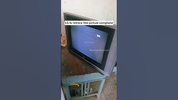 LG crt tv retrace line picture|Lg tv picture inside retrace lines complaint #tvrepair #shorts #tv