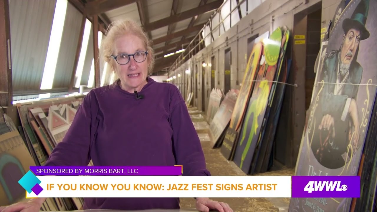 If You Know You Know: The Jazz Fest Sign Artist - YouTube