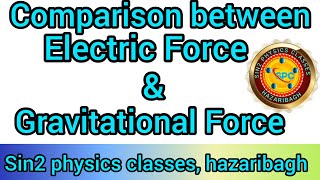 Comparison of Electric force to Gravitational force ( Similarities and Dissimilarities) sin2classes