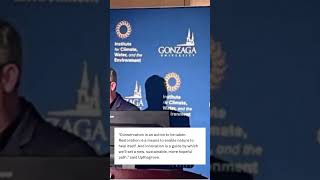 At Gonzaga lecture Washington Lands commissioner urges faith values-based approach to climate crisis