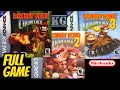 Donkey kong country trilogy gba gameplay walkthrough all 3 games completed