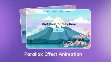 Parallax Scrolling Effect Animation | HTML, CSS & JavaScript Tutorial