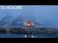 Blizzard Snow Storm & Cold Strong Wind Sounds for Relaxing, Deep Sleep, Insomnia | Winter Lake House