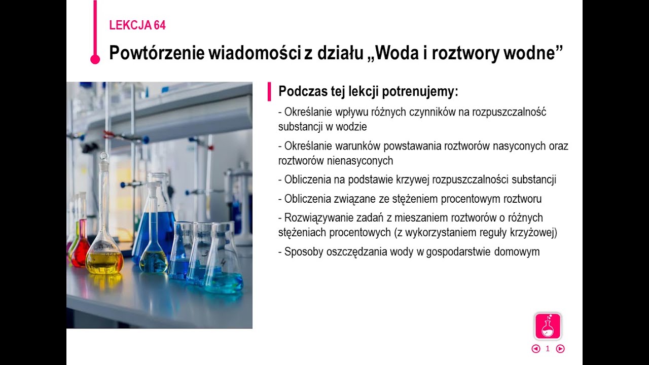 Woda I Roztwory Wodne Klasa 7 Chemia - klasa 7 - Powtórzenie wiadomości z działu Woda i roztwory