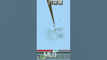 advance slime block mlg in mcpe #minecraft #short #shorts