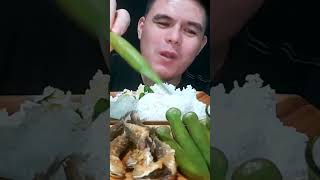 Eating Fried Fish with Okra shorts asmr mukbang eating fish food foodie healthy fypシ fyp