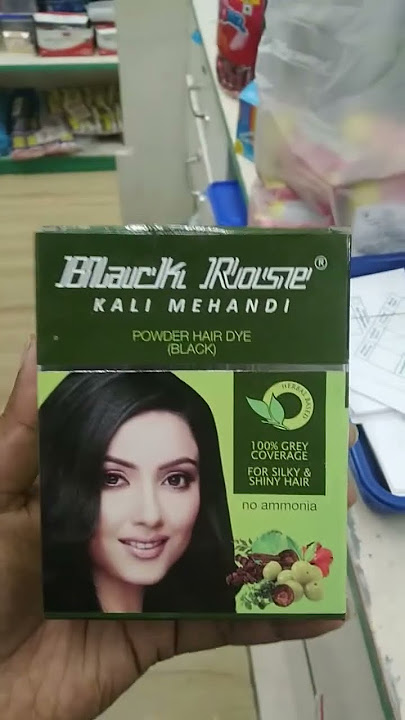 Herbal Hair Dye   Black Rose   Kali Mehandi