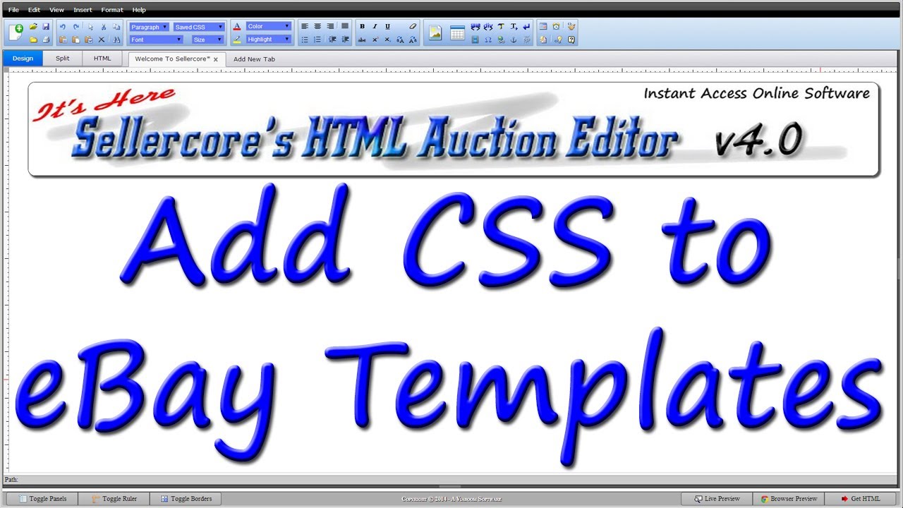Make More Money On eBay With Better Templates (CSS & Content Tables