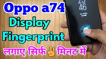 how to display fingerprint lock oppo a74 | oppo a74 me display fingerprint lock kaise lagaye