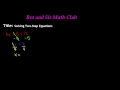 Two-Step Equations Quiz