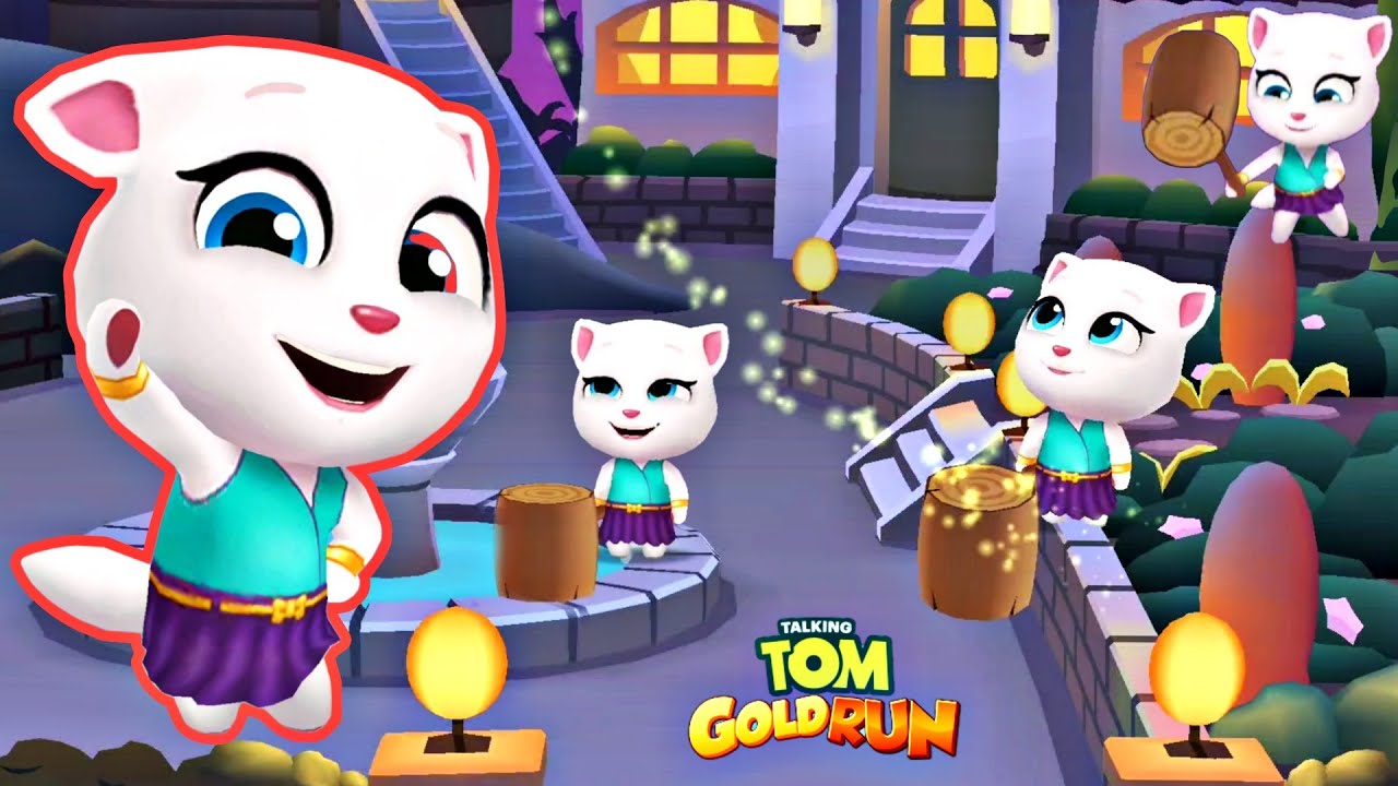 Talking Tom Gold Run Angela LILU Gameplay (Android, iOS) YouTube