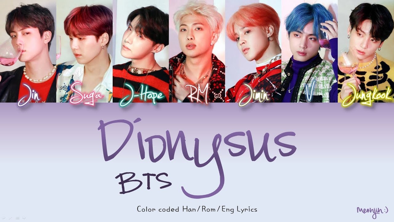 Bts Dionysus Lyrics English Translation