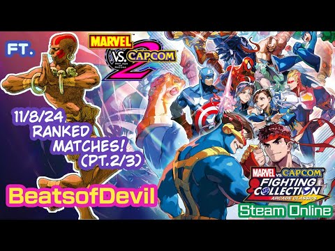 MvC2 Dhalsim & mixed tier Ranked matches (11/8/24 pt.2/3) Steam Online