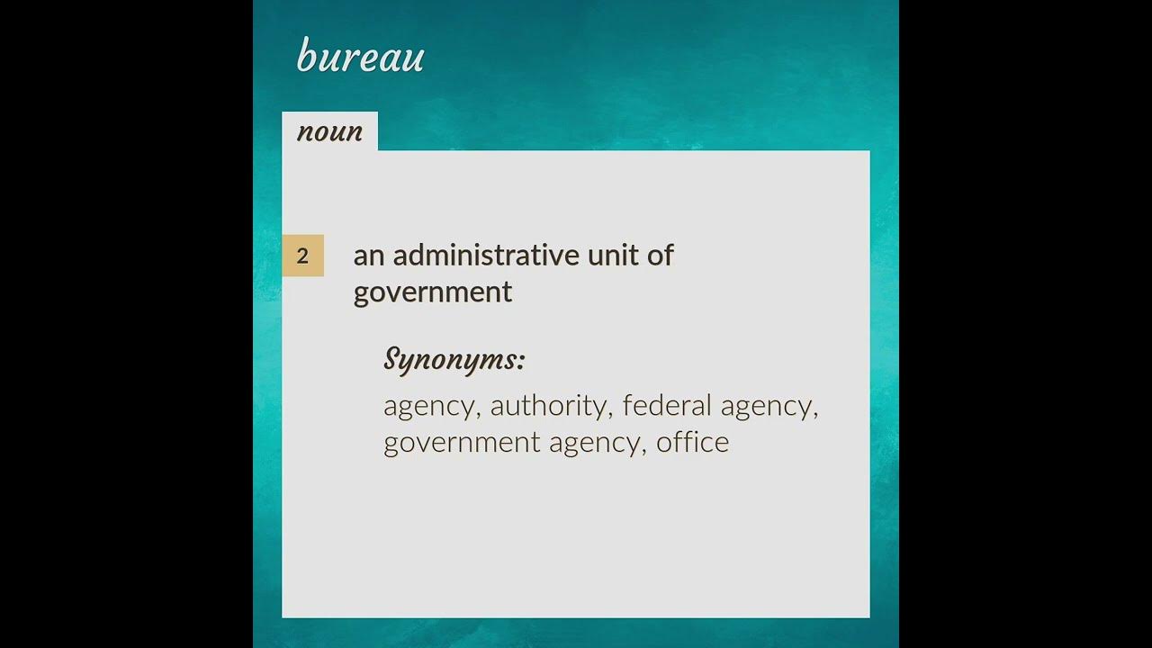 bureau-meaning-of-bureau-youtube