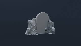 Frozen Lion Head Stone Fountain - Architecture 3D Model | Game Asset Showcase
