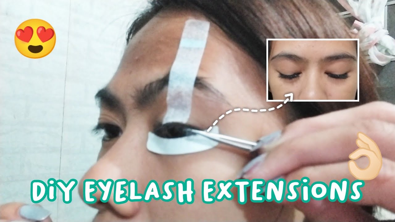 DIY EYELASH EXTENSIONS AT HOME FROM SHOPEE! - YouTube