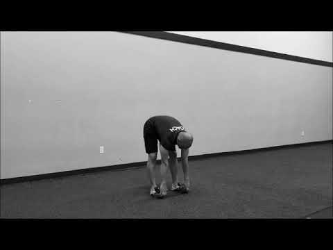 Forward Bend to Deep Squat with Alternating Overhead Reach