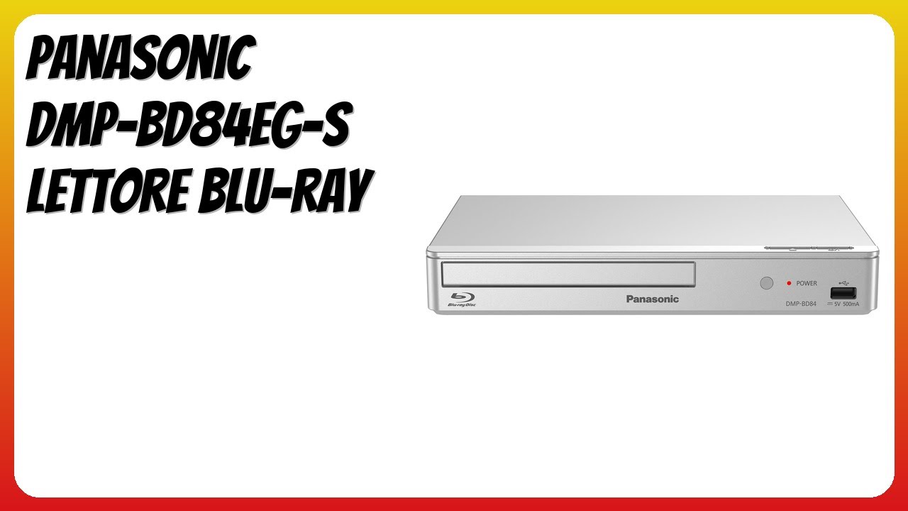 RECENSIONE (2025) : Panasonic DMP-BD84EG-S Lettore Blu-ray. DETTAGLI