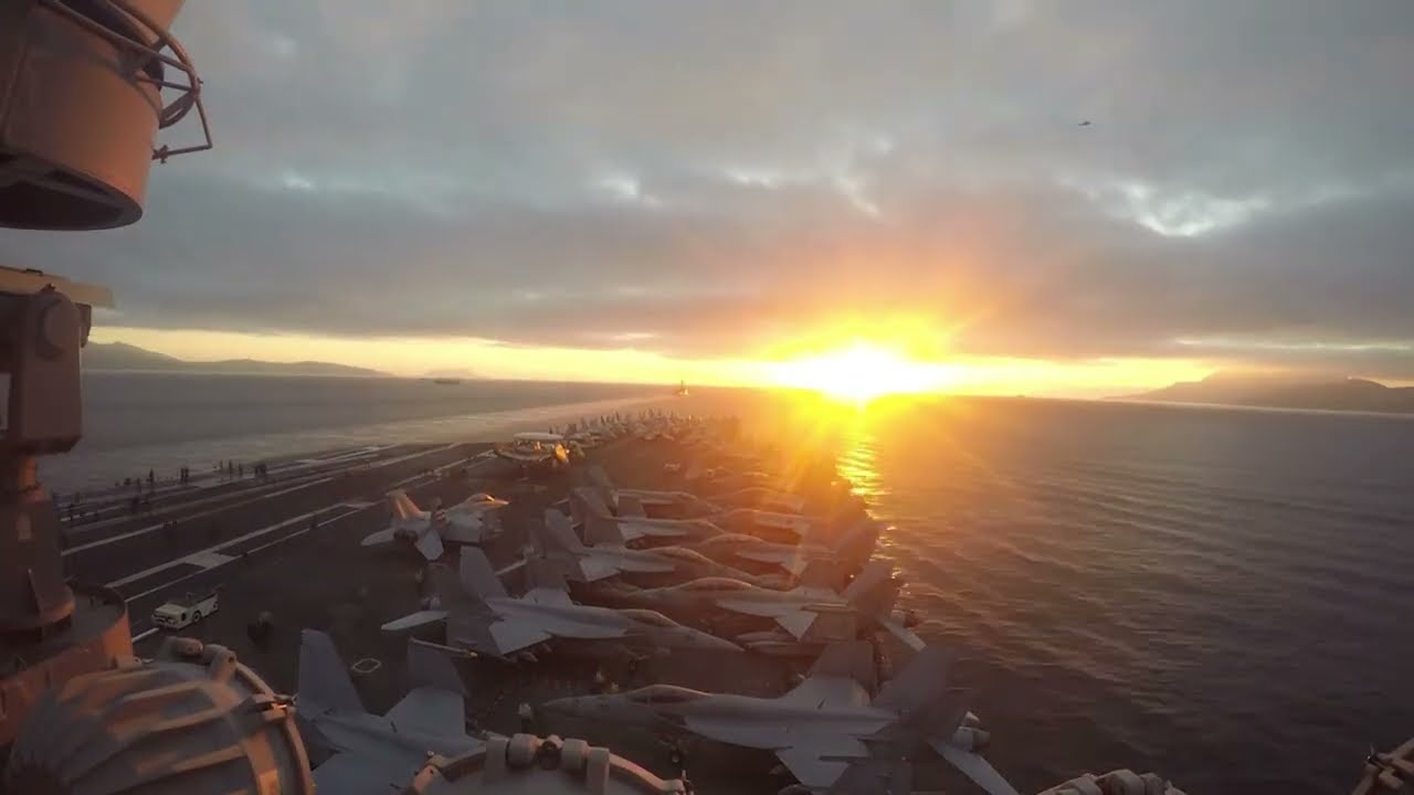USS George H.W. Bush (CVN 77) transits the Strait of Gibraltar
