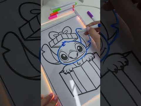 Детская многофункциональная Led доска для рисования с подсветкой, детская игрушка рисуй светом, световой планшет ночник для детей, видео 2