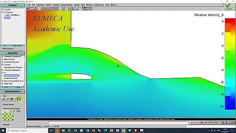 NUMECA Fine/Marine; CFView - Hydrodynamic pressure and Velocity