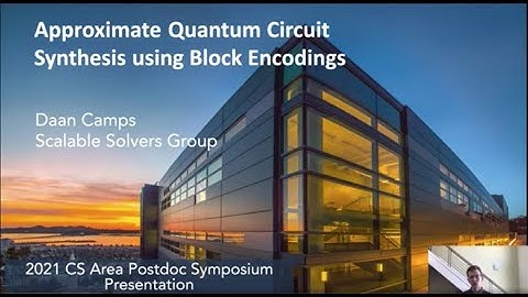 Approximate Quantum Circuit Synthesis Using Block Encodings