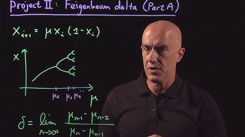 Project II: Feigenbaum Delta (Part A) | Lecture 21 | Numerical Methods for Engineers