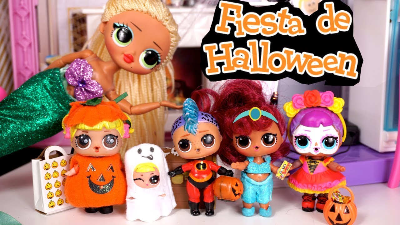 Fiesta De Halloween Con La Familia Lol Goldie Y Munecas Lol Omg