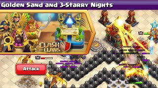 Easily 3 Star Golden Sand and 3-Starry Nights Challenge (Clash of Clans)