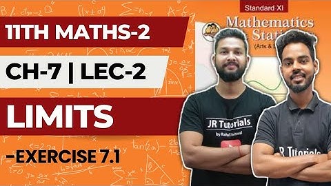 11th Maths 2 | Chapter 7 | Limits | Exercise 7.1 | Lecture 2 | Maharashtra Board |