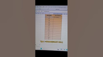 Moved Roman Number from Numerical Number... #excel #advanceexcel #shorts #excelshortcuts