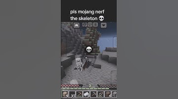 Skeletons Dont Miss #minecraft #skeleton #bedrock