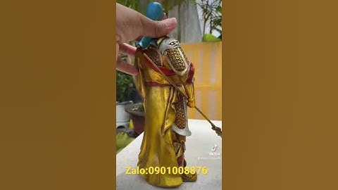 Quan Công bằng đồng mạ vàng #0931100031 #đồcổcầnthơ #đồcổ #đồ_xưa #chợđồcủxưa