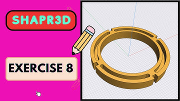 Shapr3d Tutorial for beginner Exercise 8 (Tangent constraint and create construction line)