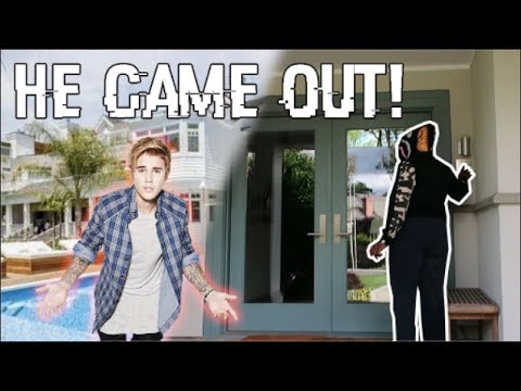 DING DONG DITCHING JUSTIN BIEBER'S HOUSE! (HILARIOUS)