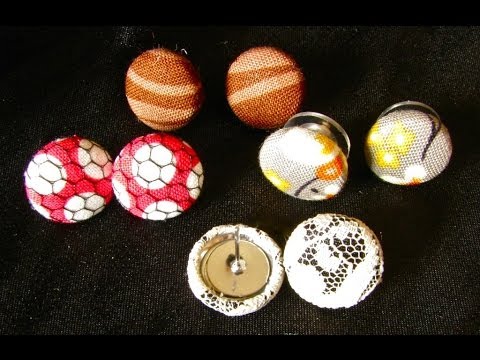 DIY Craft Kit SMALL Size 24 5/8 15 Mm Fabric Covered Button Earrings KIT  Makes 5 Pairs 5% off Orders Over 50 Dollars - Etsy