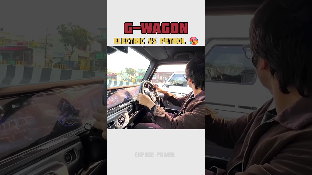 G Wagon Electric Vs Petrol Drag Race😃😱 