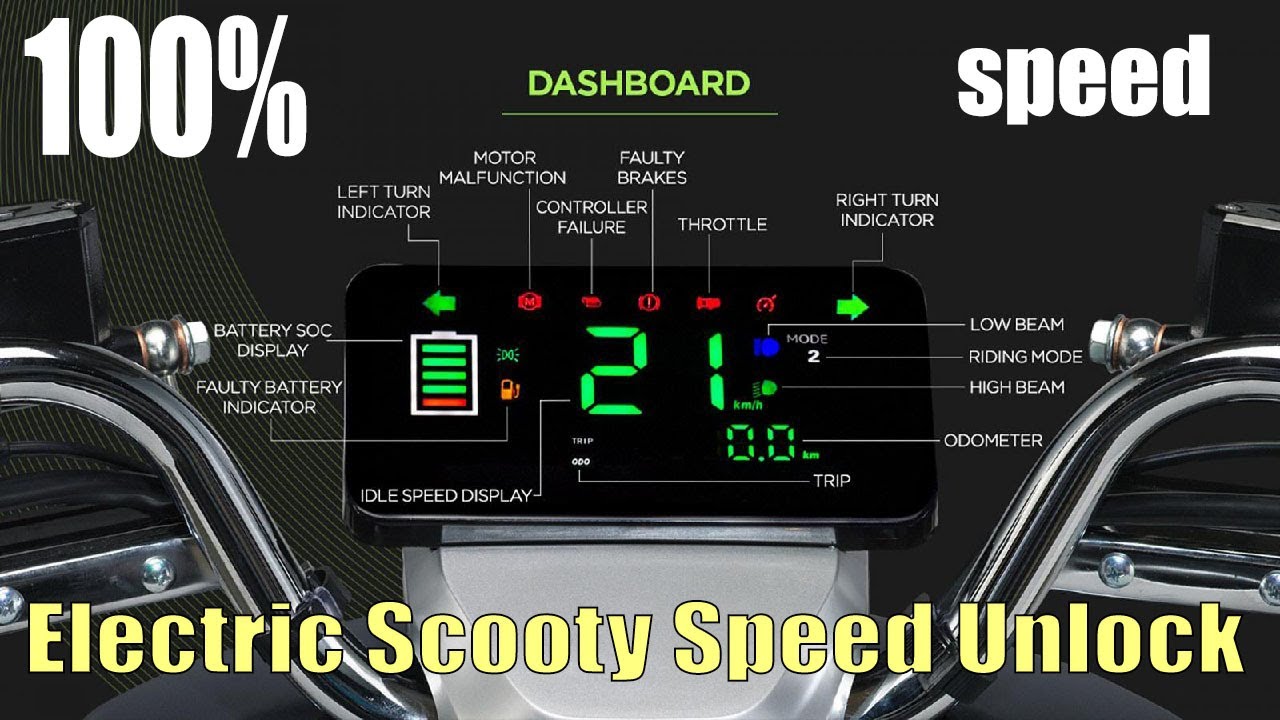 Electric Scooty Speed Unlock electric scooter speed unlock for komaki