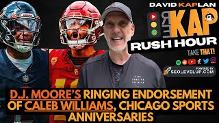 REKAP Rush Hour 🚗: D.J. Moore’s ringing endorsement of Caleb Williams, Chicago sports anniversaries