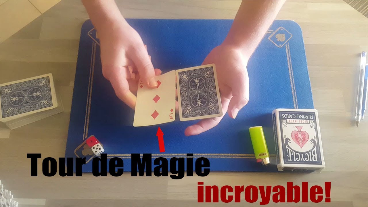 tour de magie avec carte tuto