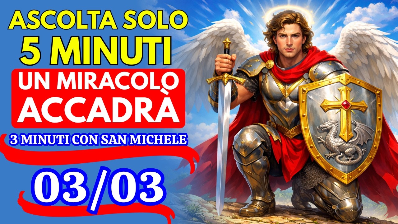 3 MINUTI CON SAN MICHELE: PREGHIERA RAPIDA PER SCIOGLIERE I NODI E APRIRE SUBITO I CAMMINI!