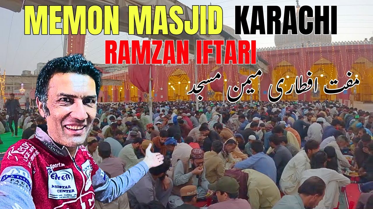 Karachi Ki Sub Se Bari Masjid Memon Masjid | 2500 Logon Ki Muft Iftari | The Cycle Khan