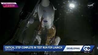 NASA completes key fueling test for Artemis II Moon Mission