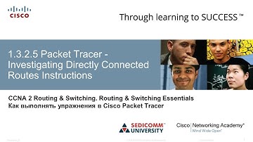Курс Молодого Бойца Часть 2 2020 CCNA 2 RSE 1.3.2.5 Packet Tracer - Исследование маршрутов с прямым